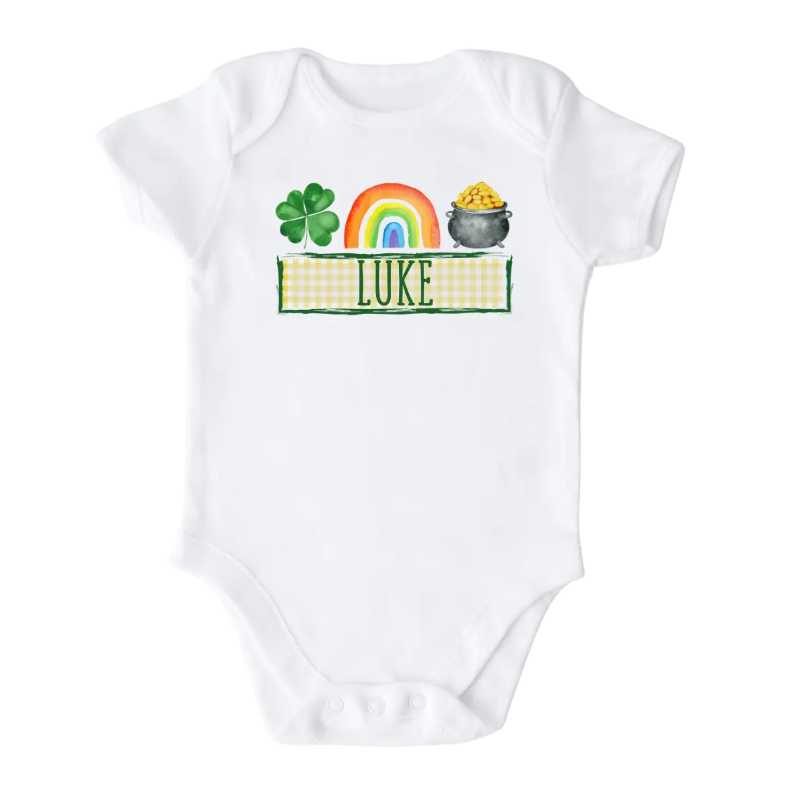 Personalized Outfit St. Patrick’s Day Custom Name Baby Onesie® Newborn Outfit