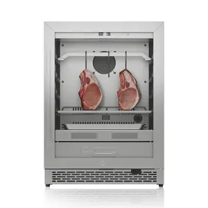 AMERLIFE Dry Age Fridge 110L/172L/425L, Built-in Steak Ager with Precise Temp and Humidity Control, Double-Layer Glass, Adjustable Door Opening Direction, Secure Lock, for Home & Restaurant Beef Aging