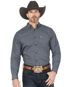 Ariat Men's Colson Geo Print Long Sleeve Button-Down Western Shirt - 10058765