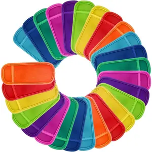 27 count in 9 Colors  Popsicle Holders Popsicle Bags Freezer Ice Pop Sleeves Anti freezing Ice Pop Holders