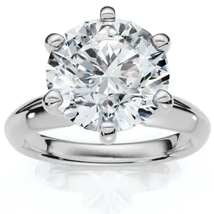 2 1/2 Carat Certified Diamond Solitaire Engagement Ring 14k Gold Lab Grown