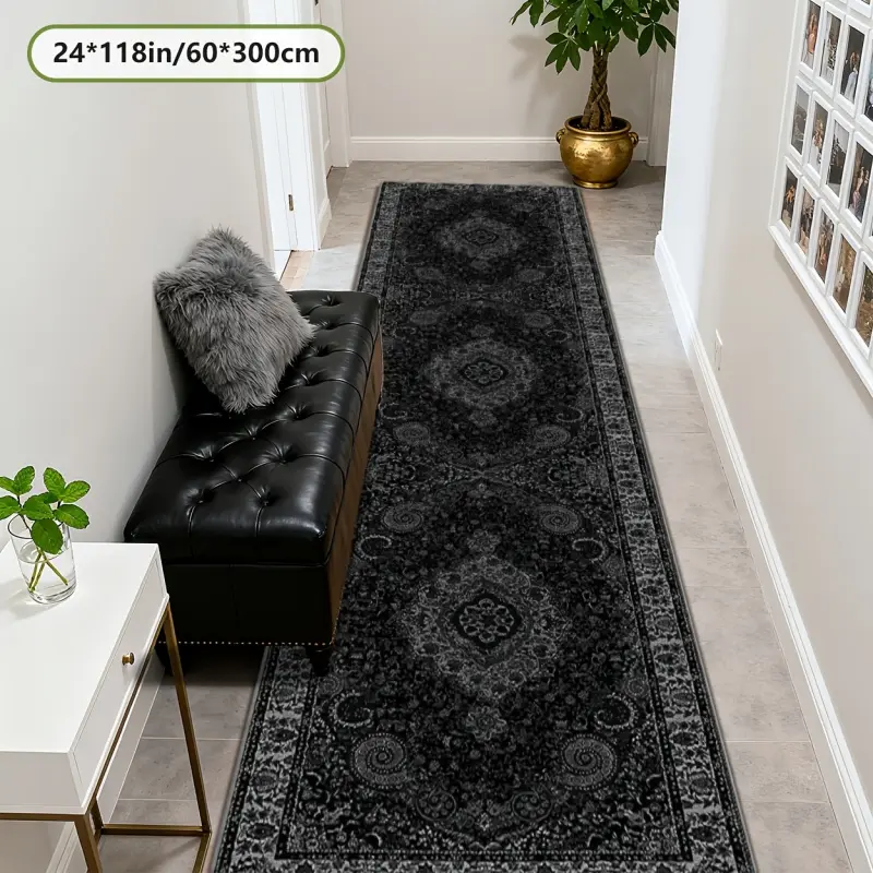 Joyfinity Modern Decorative Runners, Patterned Rug Runners with 2D Flat Printing, Soft Easy-to-Clean Long Rugs for Home Decor, Living Room Sofa, Bedroom Bedside, Multiple Sizes Available, Patterned Area Rug Runners, Easy-Clean Rug