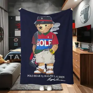 Polo Golf Theme Blanket, Soft & Cozy Throw for Bedroom/living Room/golf-Themed Spaces, Multifunctional Decorative Cover