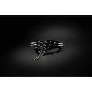 Spiked Leather Choker Collar – Edgy Occult Statement