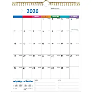 2025-2026 Wall Calendar – Run Now to Decmber 2026, 14.5'' x 11.5'', 2026 Monthly Calendar for Wall with Large Blocks, Thick Paper, Holidays, To-do ＆ Notes, Great for Organizing