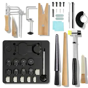 Complete Ring Bender Tool Kit - Spoon Ring Maker with Nylon Dies Measuring Kit for Jewelry & Bracelet Making