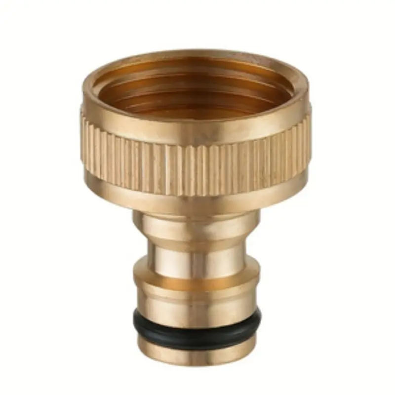 1pc Pure Copper 3/4 Water Pipe Nipple Connector, 6mm Adapter, Full Copper Inner Tooth Connector, American Thread Quick Connect Accessory, Water Hose, Quick Connect Hose Fittings