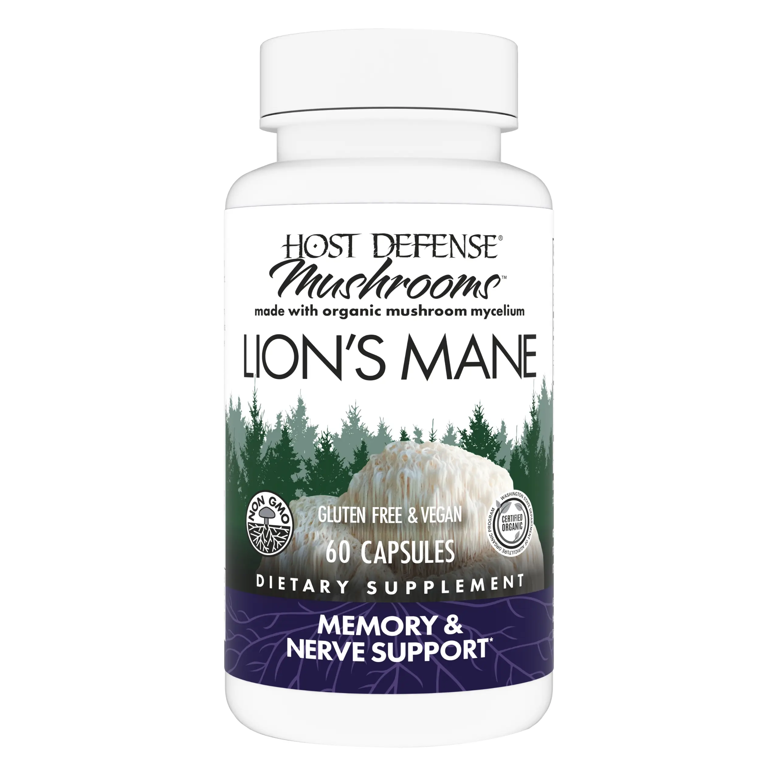 Host Defense Lion's Mane Capsules - 60 ct Host Defense Lion's Mane Capsules - 60 ct