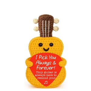 Handmade crochet guitar, guitar enthusiast, desktop decoration DIY handmade gifts