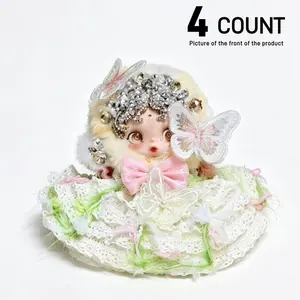 Doll Blind Box Clothes Set, 4-Piece Garden Butterfly, Fits 17cm & 14cm Dolls, Birthday Party New Year Christmas Gift