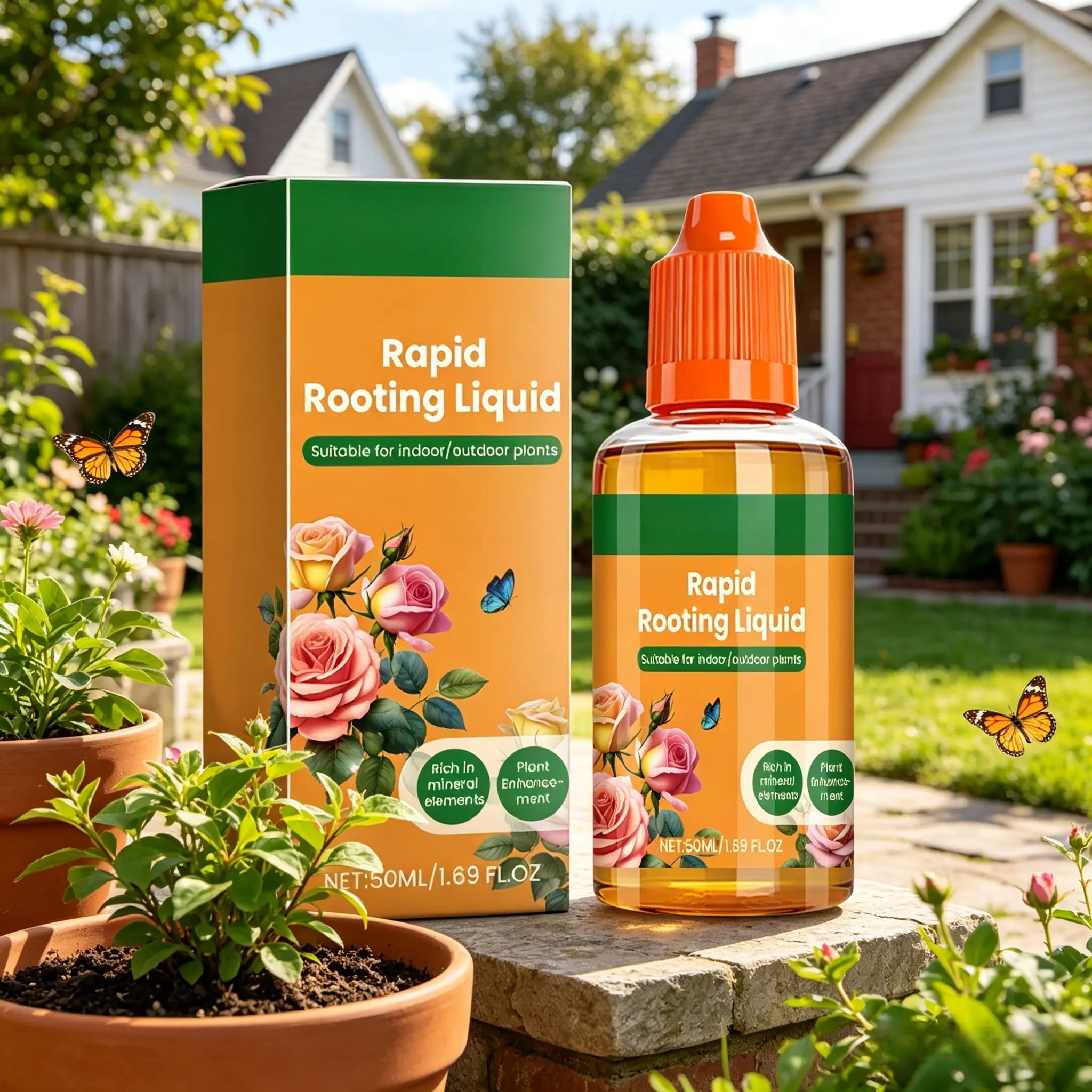 All-Purpose Liquid Plant Food for Indoor & Outdoor Plants –50ML Gentle Nutrient Solution for Houseplants, Flowers, Vegetables & Herbs, Supports Healthy Foliage & Root Development, Easy-to-Use Plant Nutrition