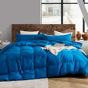 Snorze Cloud Comforter Set - Coma Inducer Oversized Bedding in True Blue