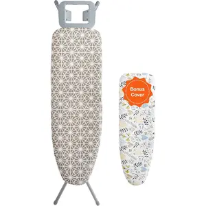 VEVOR Ironing Board with Large 43x 13 Ironing Surface, Thickened 4 Layers Iron Board with Heat Resistant Cover and 100 Cotton Cover, 7 Adjustable Heights Ironing Board for Home Laundry Room UseVEVOR Super Brand Day