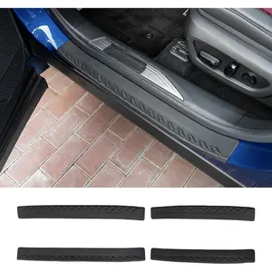 Door Sill Protector Compatible with 2023-2025 Lexus RX350 RX350h RX450h RX500h Door Step Protector Side Edge Step Guard Car Door Dust Shield Cover 2024 RX350 Exterior Accessories