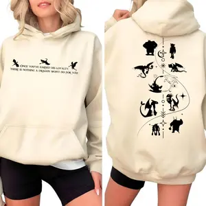 Loyal Dragon Quote Sweatshirt, Silhouette Fantasy Pullover, Vintage Train Your Dragon, Retro Dragon Universal Shirt, Universal Vacation Trip Shirt