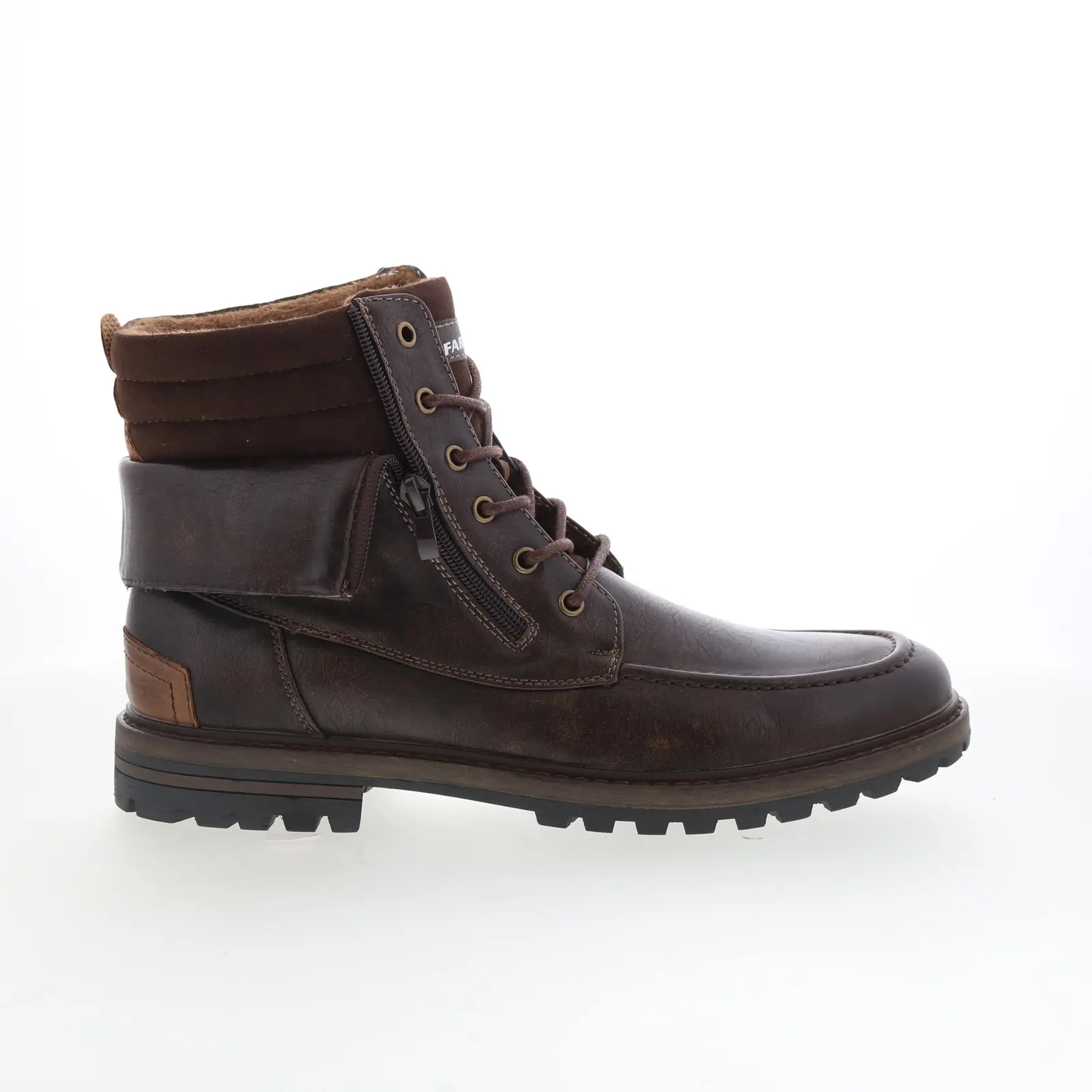 Faranzi James II FB41953 Mens Brown Synthetic Lace Up Casual Dress Boots