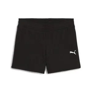 PUMA Womens Wardrobe Essentials Pointelle 4 Inch Shorts Casual Bottoms Casual - Black