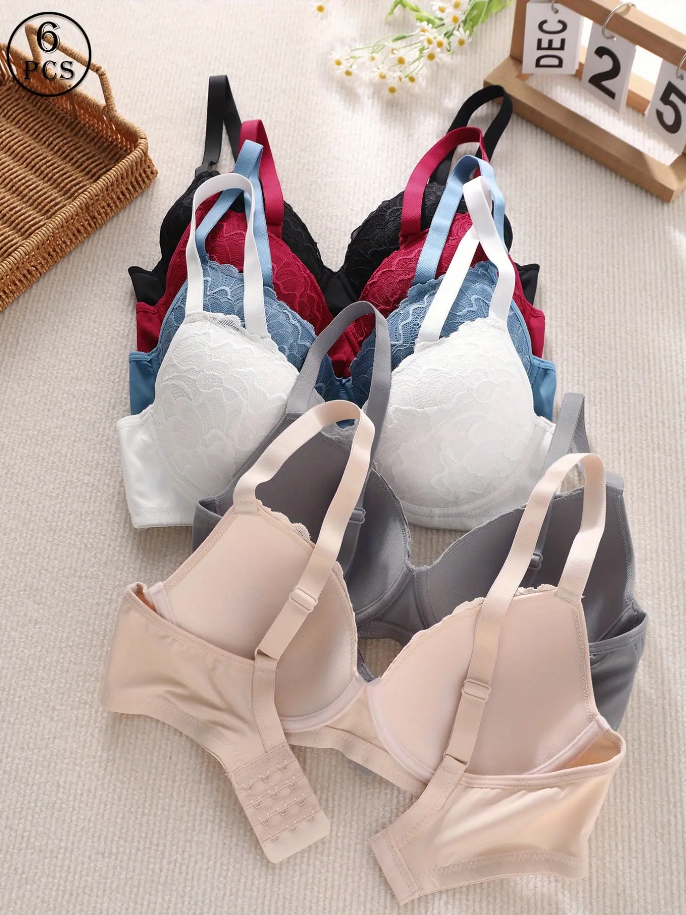 sexy padded lingerie Add one Cup Lace Push Up Bras Underwire Padded Sexy Brassiere Beige / 50 / DD main image 0