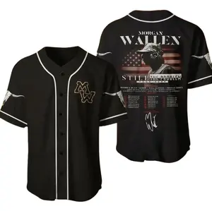 Full Print Western Still The Problem Baseball Baseball Jersey Jersey, Vintage Casual Unisex Jersey Shirt for Men & Women, Baseball Jersey for Men and Women, Baseball Jersey Style
