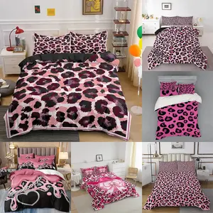 3-Piece Leopard Print Bedding Set, Ultra-Soft Breathable Duvet Cover, High-Quality Digital Print, 100% Polyester, Includes Pillowcases