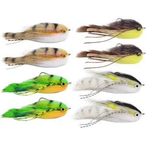 The Fly Crate Lunchable Streamer Assortment | Fly Fishing for Trout Bass Pike | Size 2