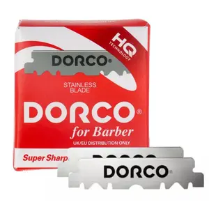 Dorco Single Edge Razor Blades for Straight Razors and Shavettes – Barbershop-Quality Sharp, Smooth Shaving Refills – American Beauty Supply (Pack of 100)