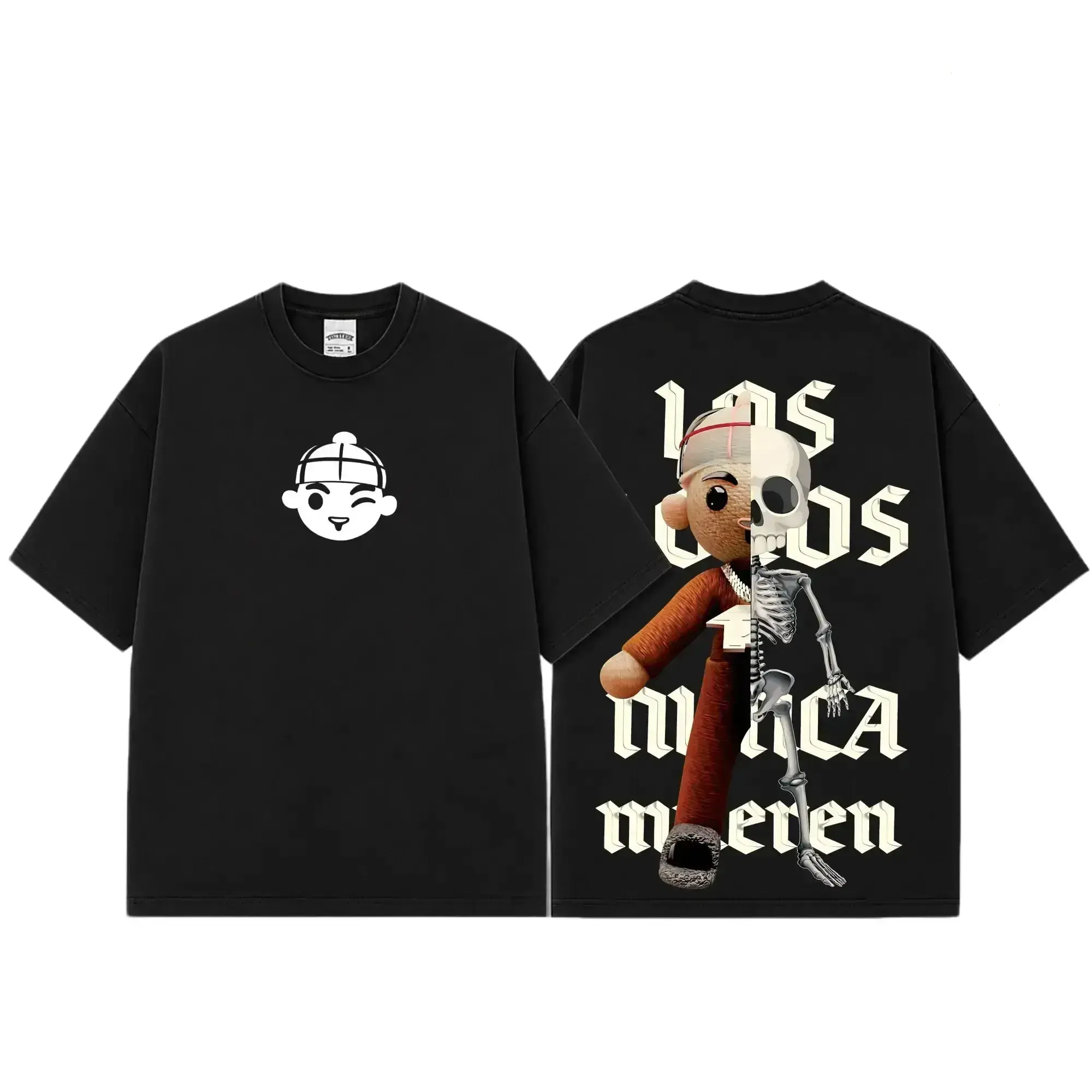 [FREE SHIP] Los Locos Nunca Mueren Chuyin Fuerza Regida Graphic Premium Cotton T-Shirt, Regional Mexican Music Shirt, Corridos Tumbados Streetwear Tee, Mexico-Style Country Music Fan Tee Check Day