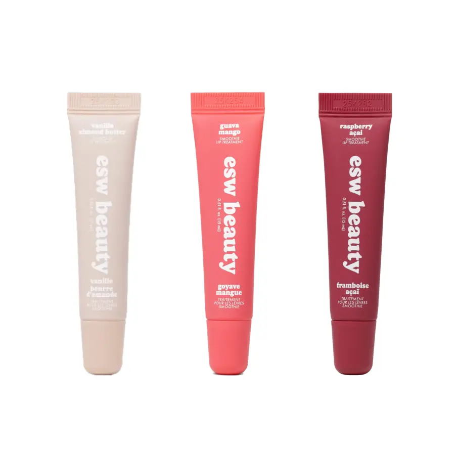 The Lip Trio Kit - Rasberry Acia, Guava Mango, and Vanilla-Almond Butter-Infused, Moisturizing Repair Treatment for Dry Lips