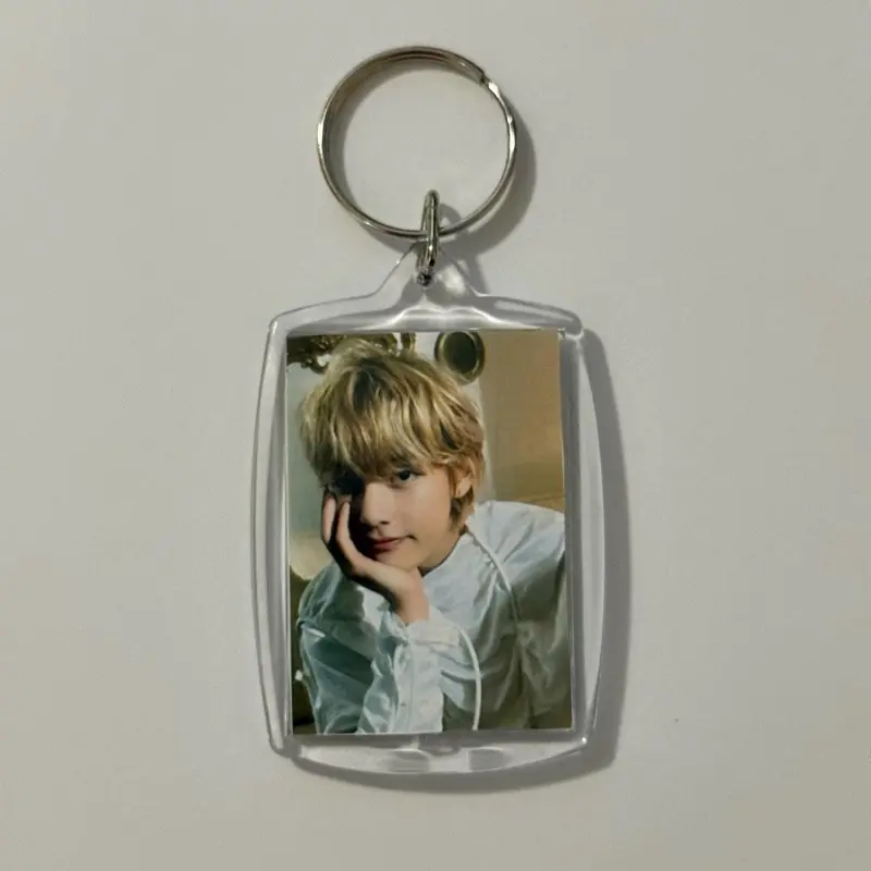 K-Pop Concert Member OT7 Fanmade Merch Photo Deco Accessory Acessories Acrylic Keychain Charm Keyring Bias