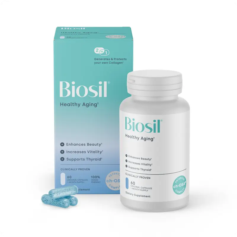 Biosil Healthy Aging - 60 Capsules - Beauty, Vitality & Thyroid Support