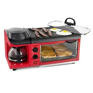 Nostalgia Retro Breakfast Station in Red