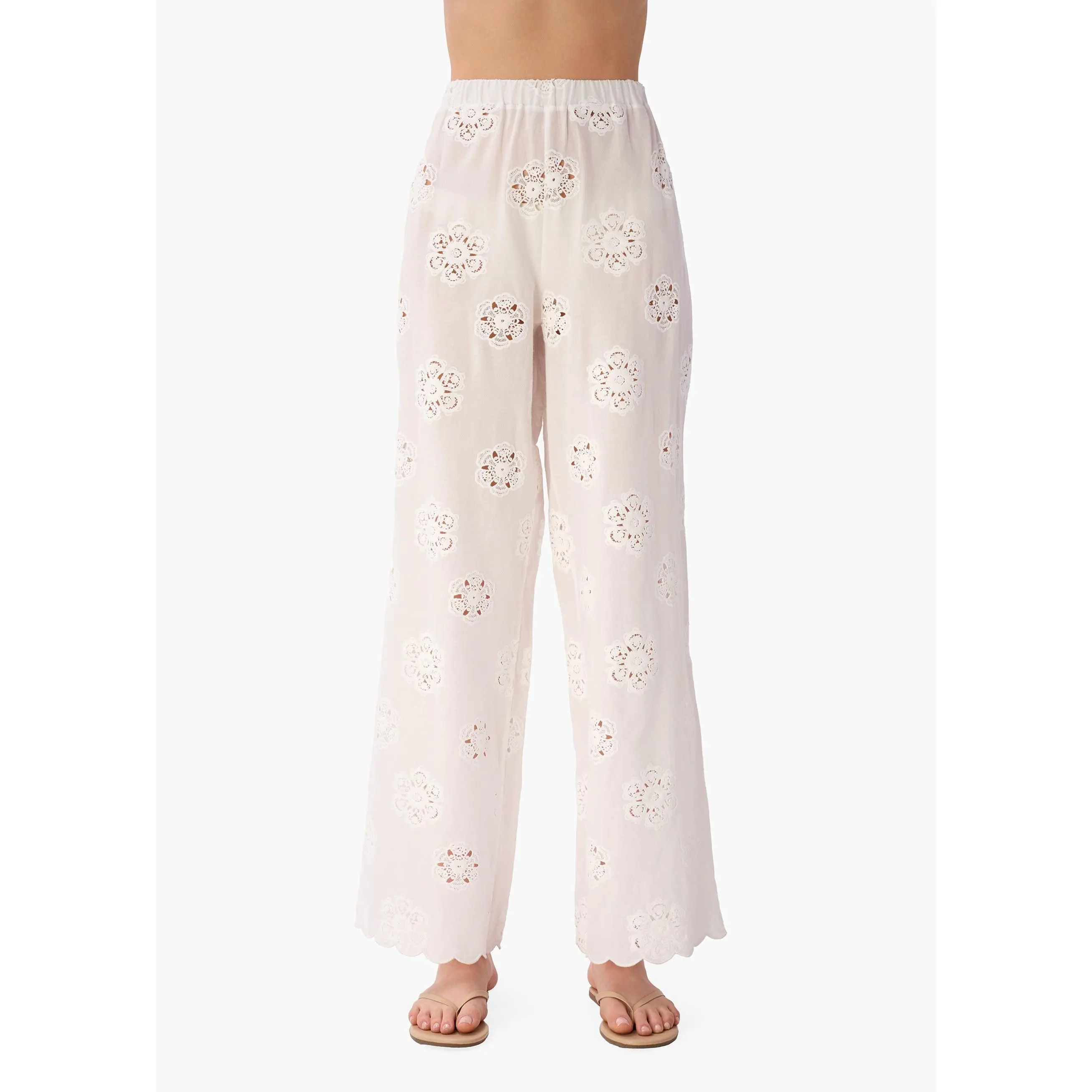 Tiago Mid Rise Cotton Pant Macadamia