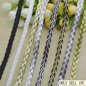 5meters/196.85in DIY Dance Dress Accessories, Elegant Headband Trim, Braided Edge Ribbon, New Fashion Fabric Supplies