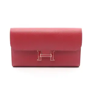 Pre-owned HERMÈS Calfskin Small Leather Goods Hermes Constance Long Leather Wallet