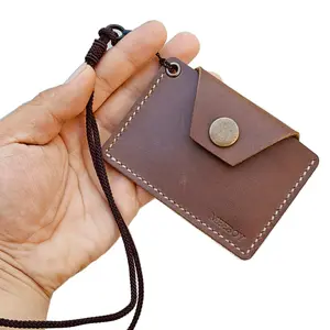 Handmade Minimalist Genuine Leather Card Case Wallet, Unisex Card Holder Sleeve, Stylish and Durable Design, Perfect Gift Option, Business Card Holder