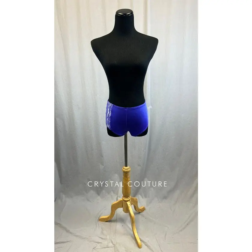 Purple Brief with Purple Lace Detail on Right Hip