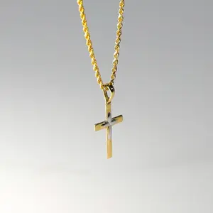 14K Gold Small Classic Cross Pendant - Model 2226