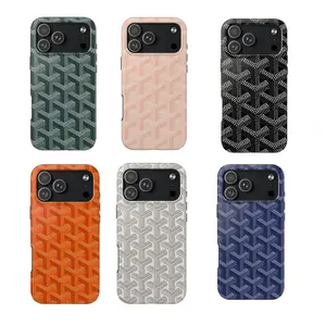 1 PC Phone Case, Luxury High-End Parisian Dogtooth Print TPU Cover For iPhone Accessories Durable Protect For iPhone 17 Air 16 15 14 13 12 11 Pro ProMax Plus Two-in-One hard cases