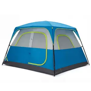 6 Person Dome Camping Tent 121 Inch, Waterproof & Windproof Family Tent with Mesh Windows & Skylight, Easy Setup Portable Tent for Camping, Hiking & Outdoor Trips
