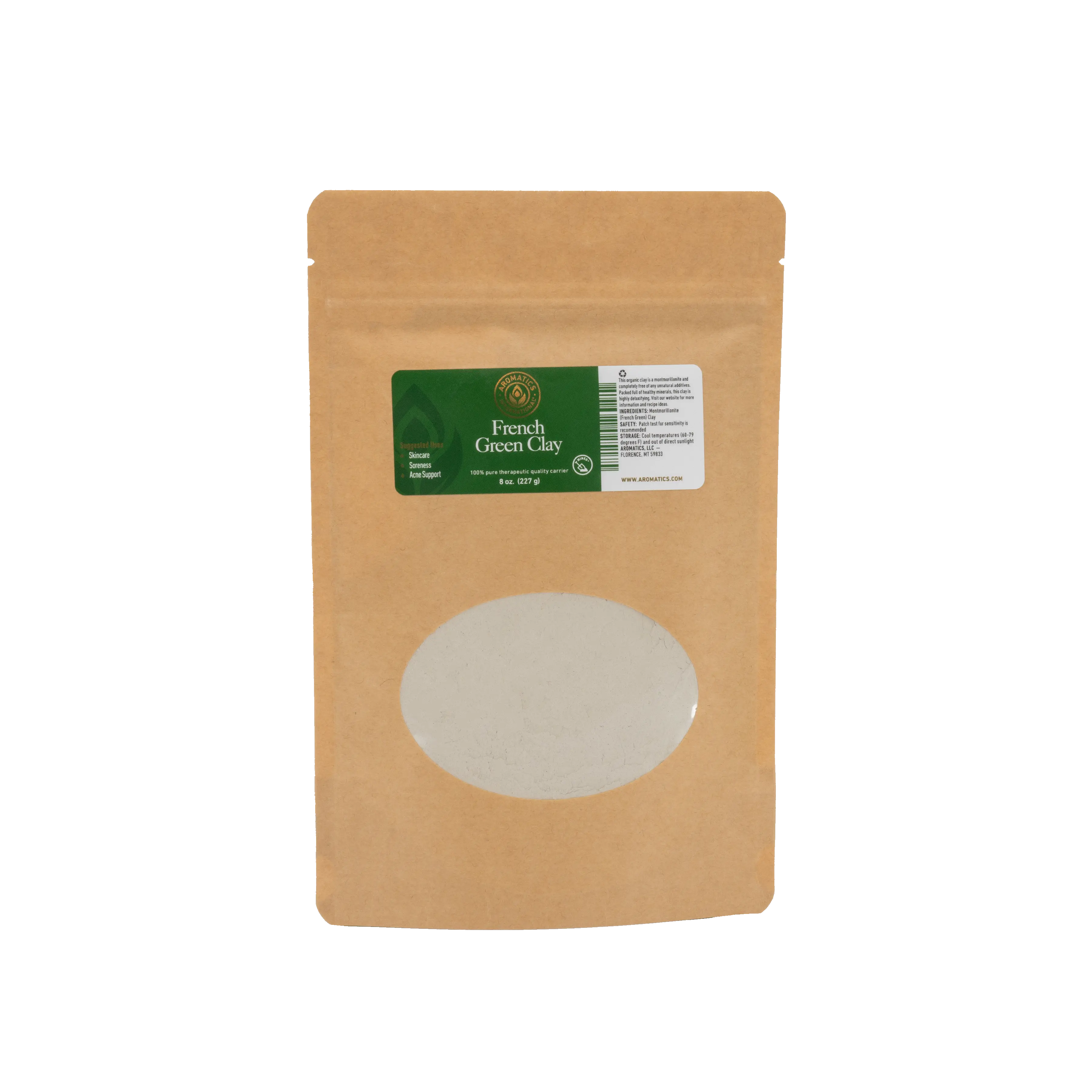 French Green Clay for Natural Therapeutic Skincare Facial Gentle