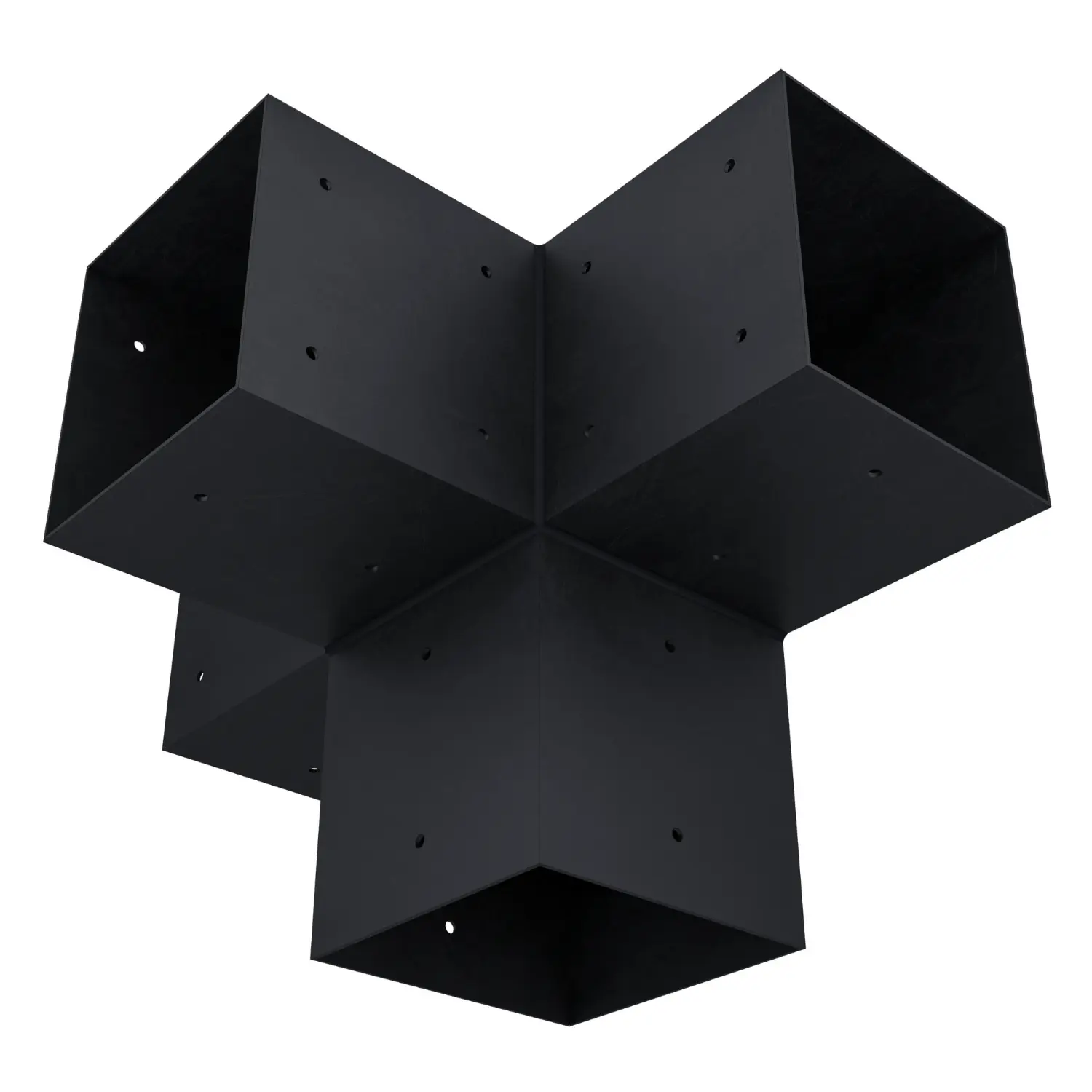 Universal 4-Way 6x6 Beam Bracket (12-Gauge Steel)