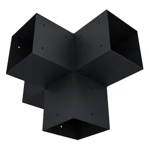 Universal 4-Way 6x6 Beam Bracket (12-Gauge Steel)