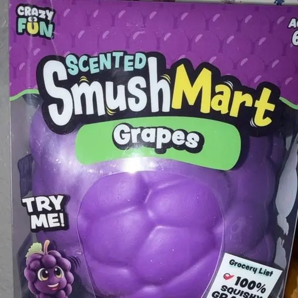 grape squishy - jumbo squeezy - stress relief toys
