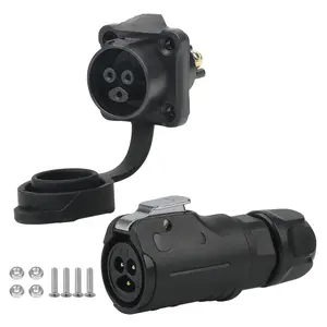 LP-12 3-Pin  Connector, Srew-in Design Circular Connector, IP68 Quick Plugging Aviation Connector, PIN Partitioned Connector M12 Flange Socket (LP12 3 Pin)