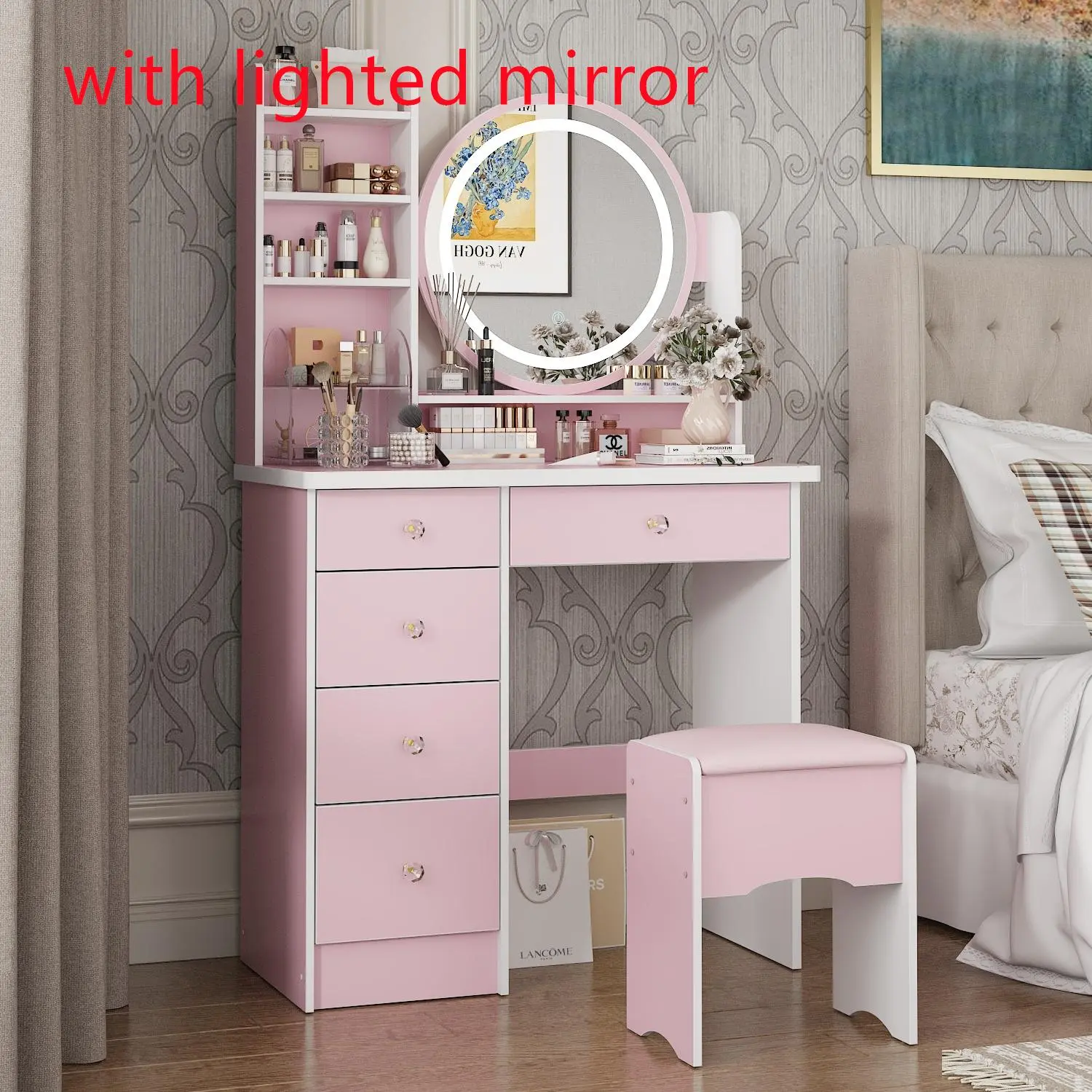 Pink(Lighted Mirror)-Sale