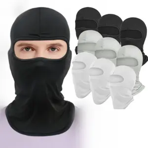 9 Pieces Ski Mask for Men Balaclava Face Mask Summer Face Mask Balaclava Full Face Mask Breathable Hood for Outdoor Use summerwins