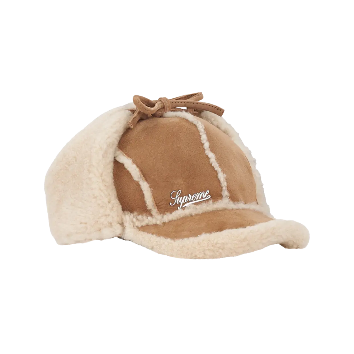 SUPREME CAP 'SHEARLING EARFLAP TAN'