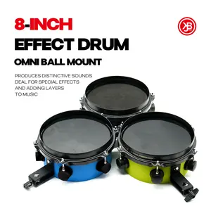 Beatello 8-Inch Special Effect Snare Drum | Built-In Snare Wires & Gimbal Ball Clamp, Omni Ball Mount,for Drum Sets, Musical Instrument, Sleek Design, Quality Sound