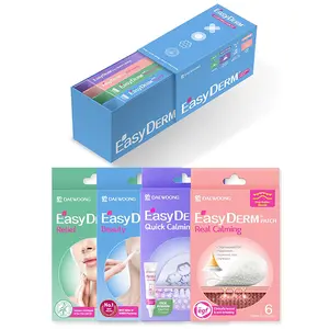 [EasyDerm] 4-Pimple Patch Gift Set | Medically Proven Pimple Patches | Cica Ampoule, Scissors Included | 4 Types of Pimple Patches GiftBox Skincare Acne Skincare Acne Remover