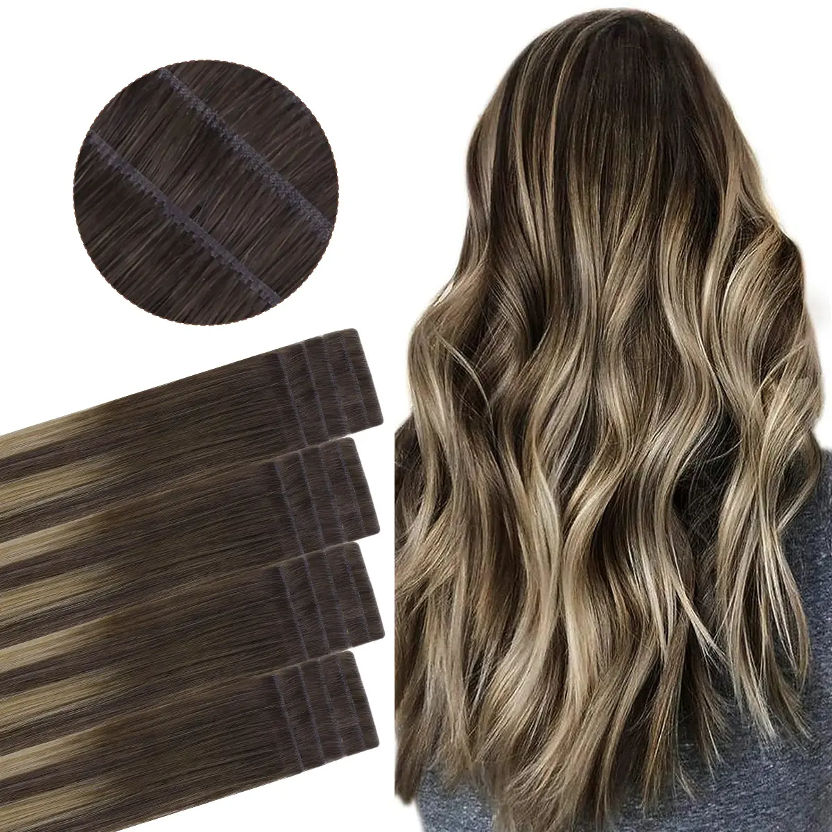 4/26/4-Balayage Chocolate Brown to Honey Blonde